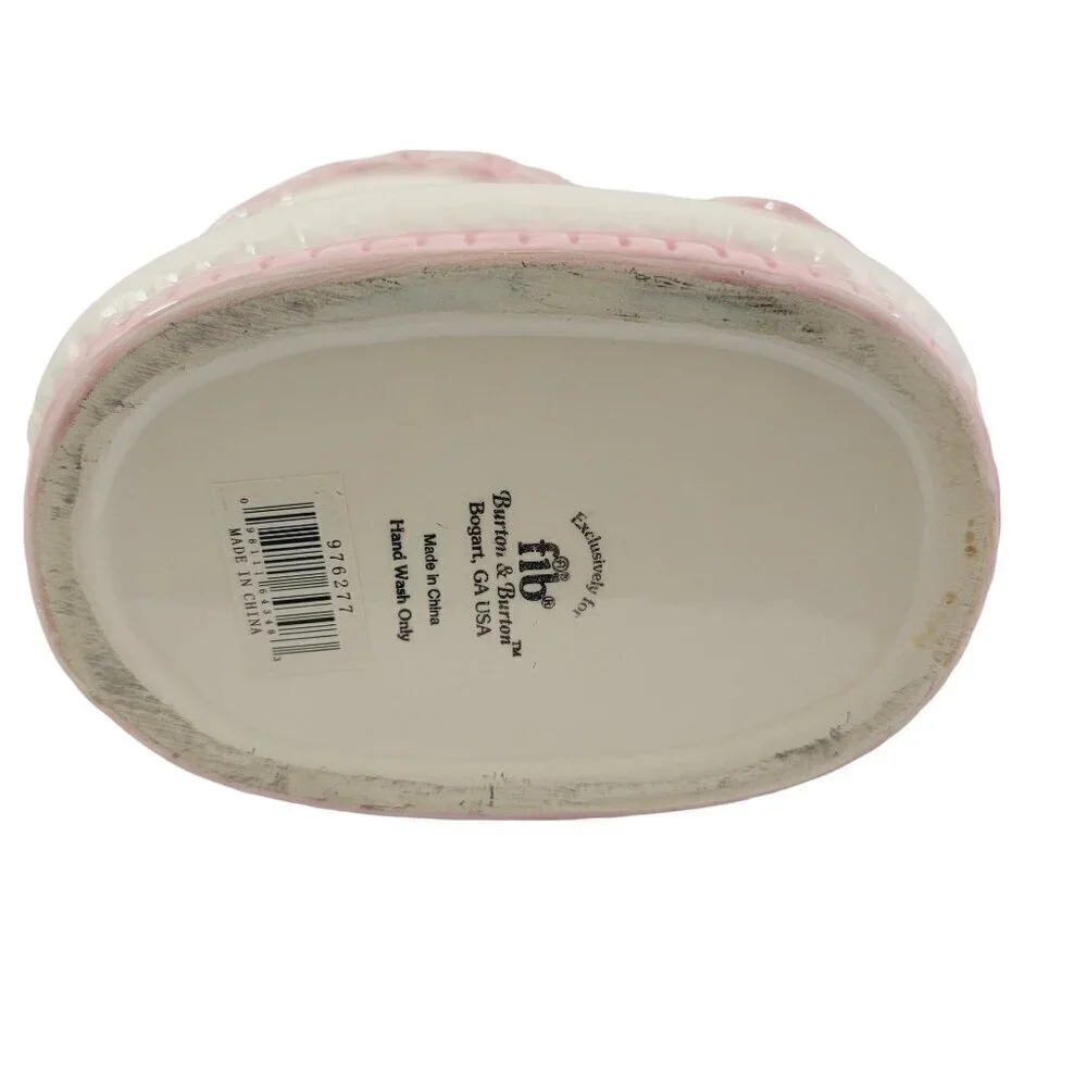 Burton and Burton Baby Girl Bootie Plant Pot Ceramic Planter Baby Shower Décor